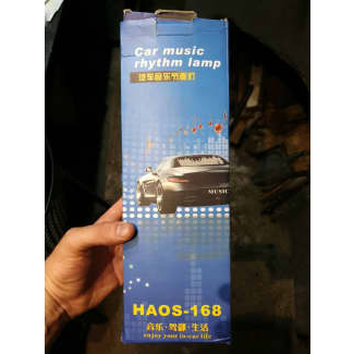 HAOS168 Car Music Rhythm Sheet LED Lamp Sound Control (90 x 25cm) ritmu da musica led