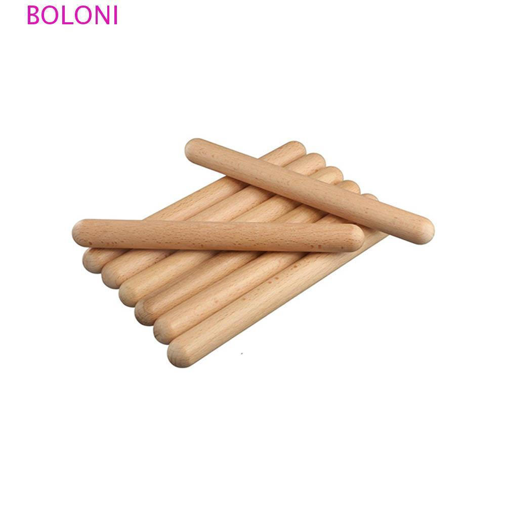 BOLONI Rhythm Sticks Clássico 2 Pcs Claves Instrumento De Percussão Cor Batendo Musical
