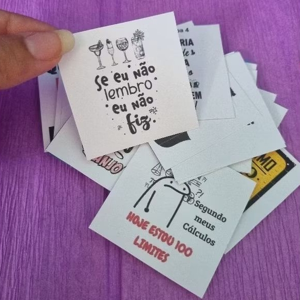 Tag para Drink com mini Pregadores Coloridos