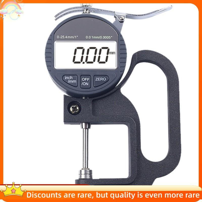 Medidor De Espessura Digital 0.001mm/25.4mm , Ferramenta De Medição De Display LCD Para Filme De Tecido De Papel De Cour