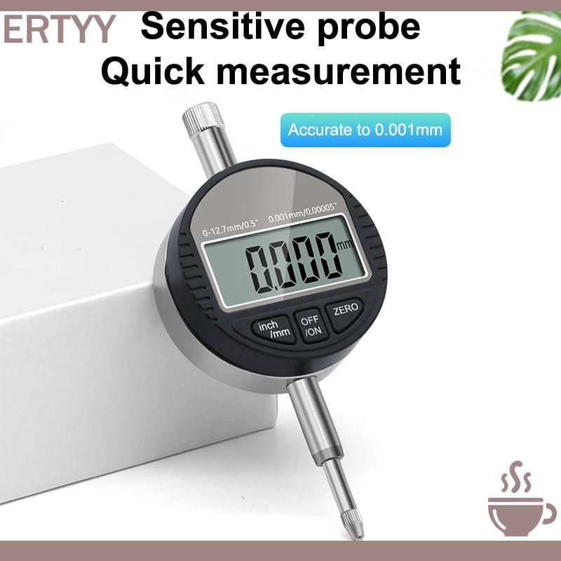 luckyeo 0-12.7mm 0.01/0.001mm Medidor Eletrônico De Thiness Tela LCD Micrômetro Digital De Espessura Ferramentas De Medi