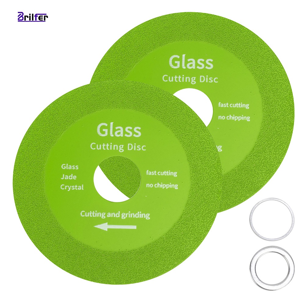 Disco Ultra Fino Corte e Lixamento de Vidro 100mm, Diamantado, Sem Lasca, para Jade e Cristal