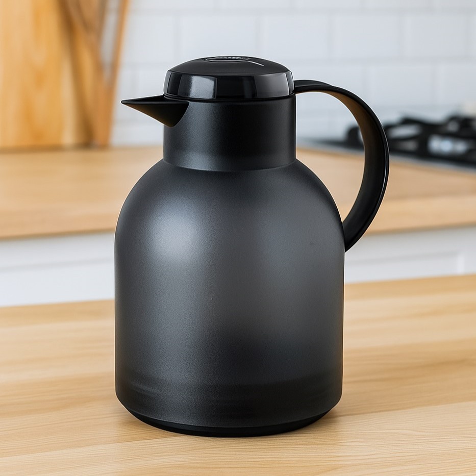Garrafa Térmica Café Emsa Samba 1 Litro Preta Original Sistema Quick Press