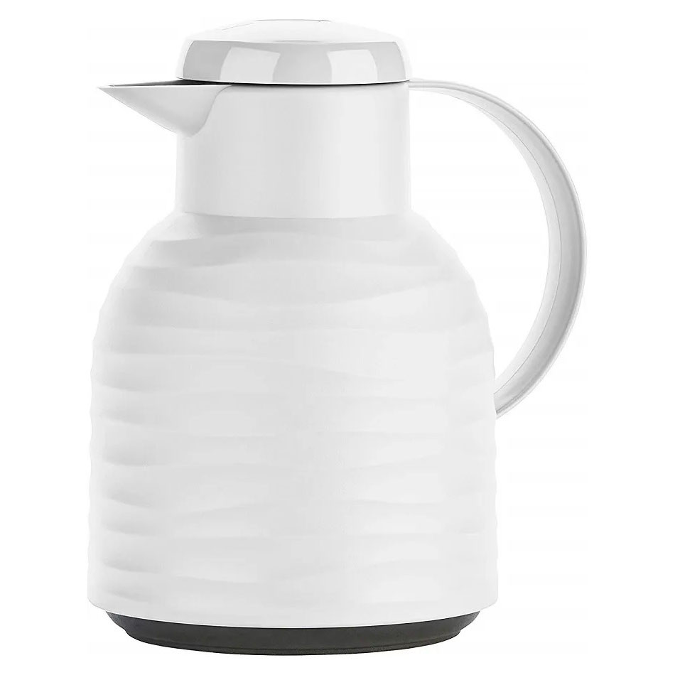 Garrafa Térmica Emsa Samba Quick Press Wave Branca 1 Litro