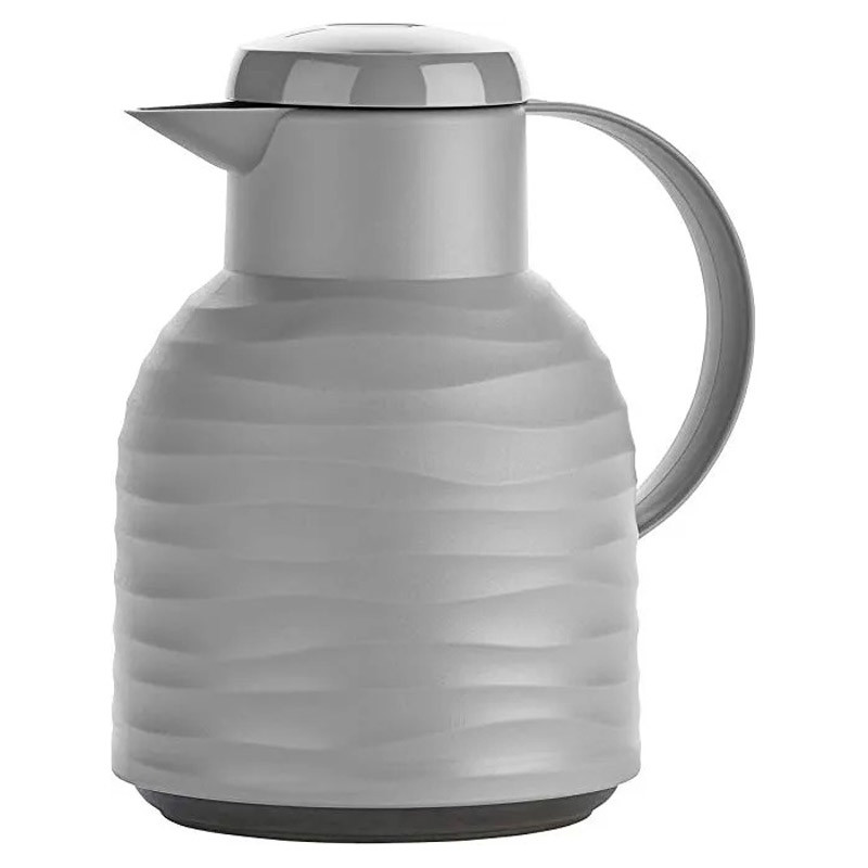 Garrafa Térmica Emsa Samba Quick Press Wave Cinza 1 Litro