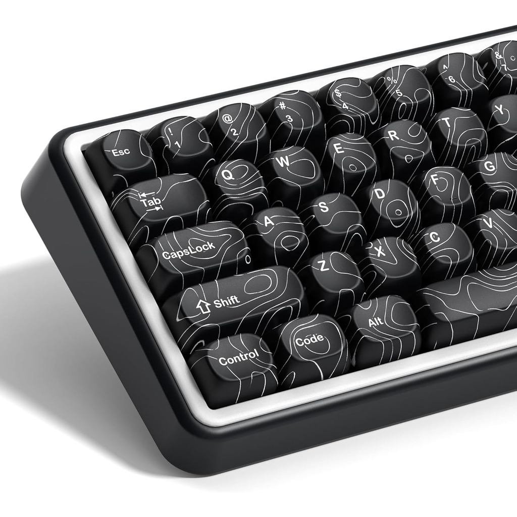 Conjunto de Teclas Cute Keycap Matcha Green Frog da dagaladoo, Teclas de Teclado Personalizadas em PBT 60% 75% 100%, Sub