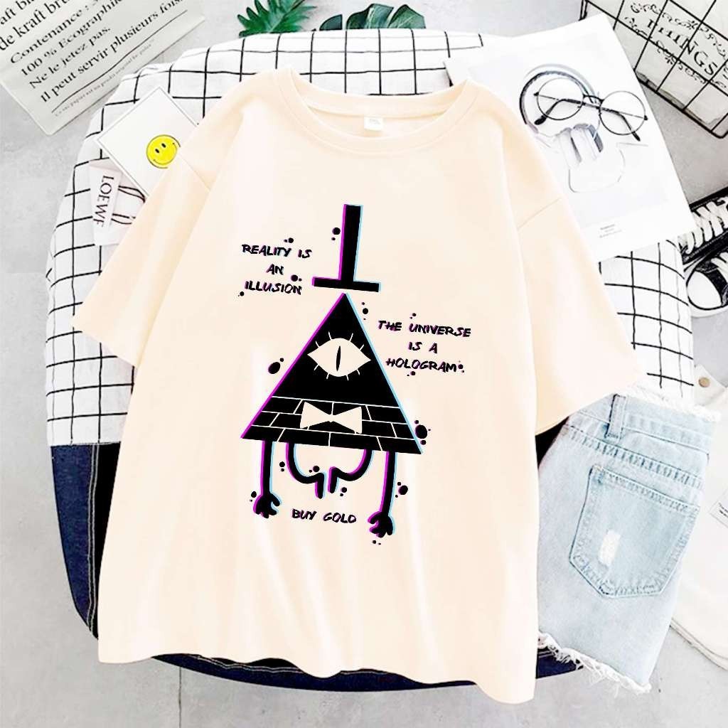 Camiseta Gravity Reality Is An Illusion Camisa Unissex Premium 100% Algodão Envio Imediato Plus Size
