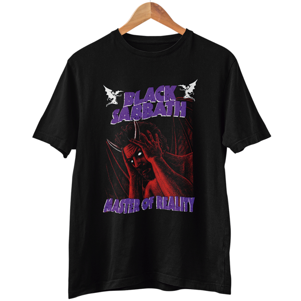 Camiseta Black Sabbath Rock Haster of Reality Punk Presente