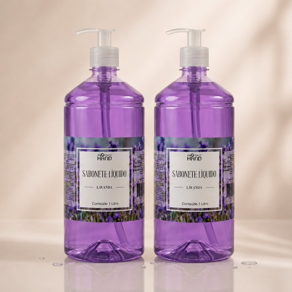 2 unidades Sabonete Líquido 1L Protect Hand • Limpeza Suave e Eficiente para Mãos e Corpo