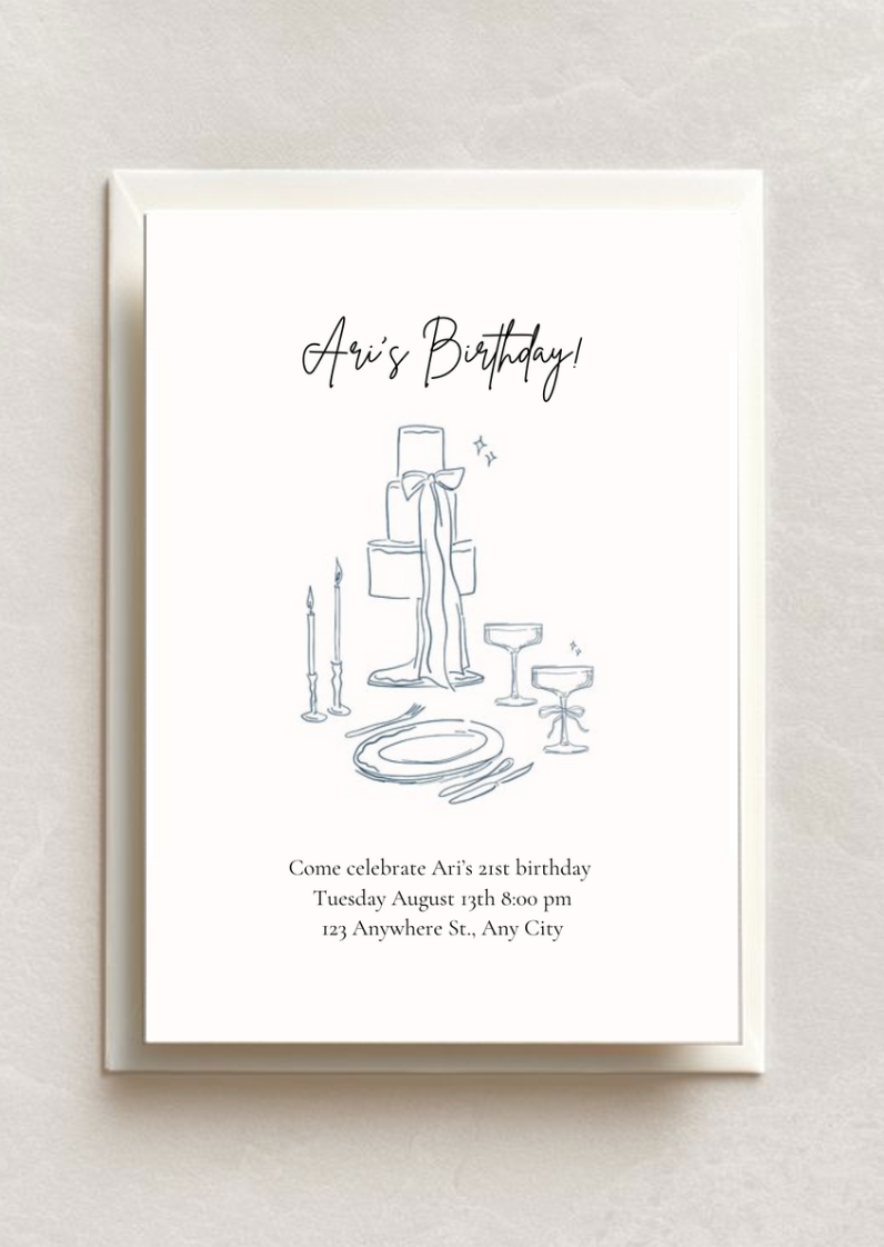 ???? Elegant Celebration Invitation – A Timeless Touch for Any Birthday ????