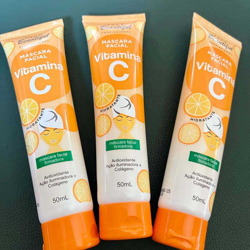 Máscara Facial Hidratante Vitamina C - Face Beautiful