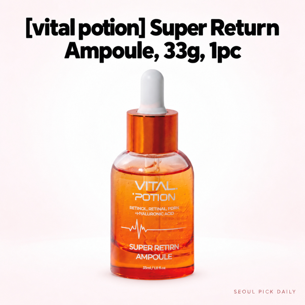[Poção vital] Ampola Super Return , 33g , 1 Unidade/Soro Coreano/Vitalidade Da Pele/100 % Genuíno Por Seul Pick