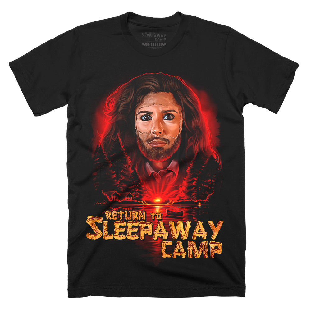 Camiseta Masculina Estampa Retrô do Filme Return to Sleepaway Camp Moderna Confortável e Estilosa Casual