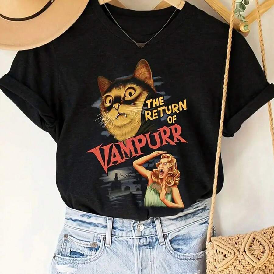 Camiseta Unissex Algodão the return of vampurr t-shirt camisa