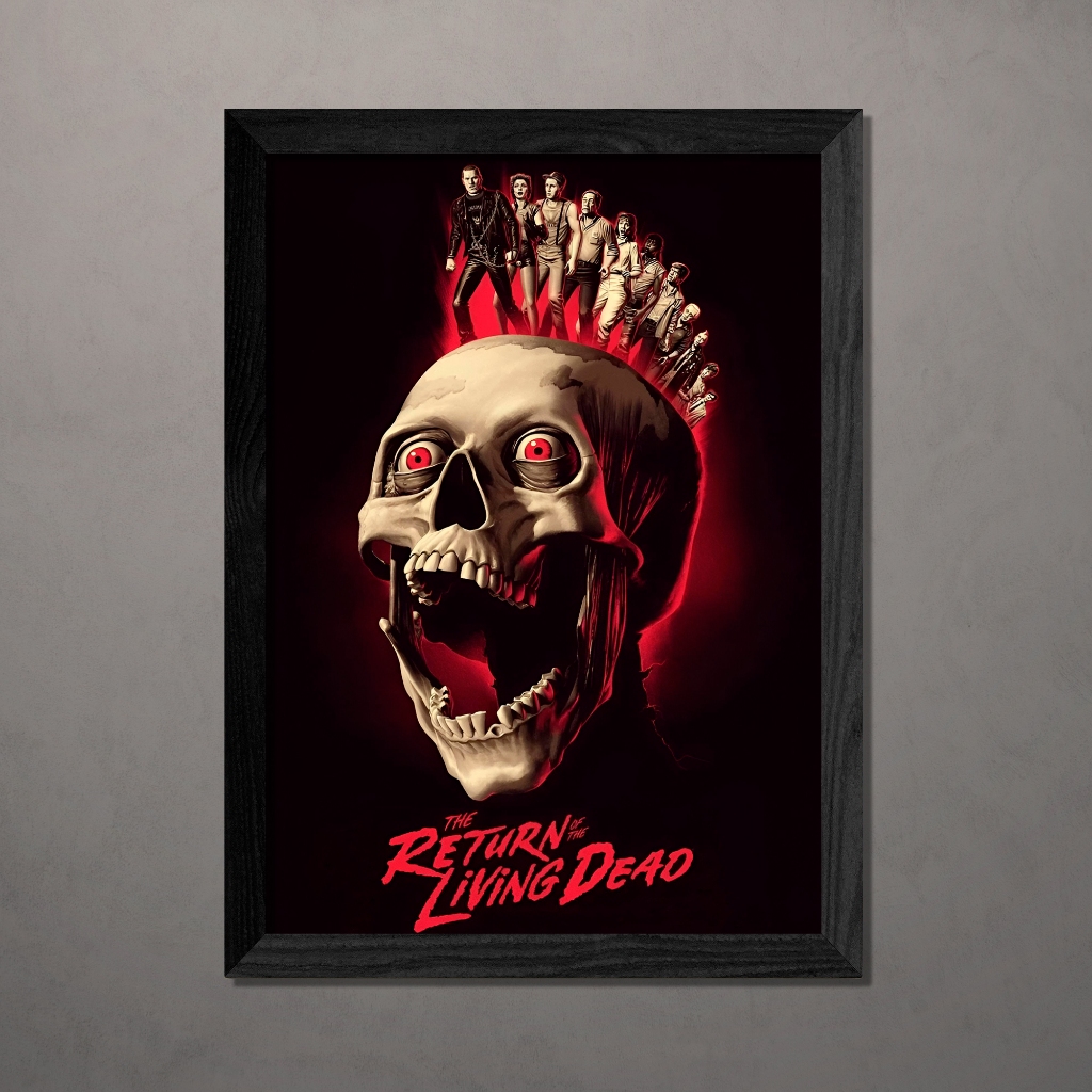Quadro decorativo The Return Living Dead A4 com vidro