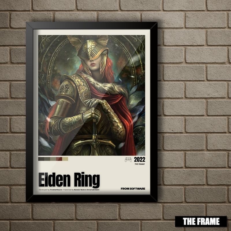 Quadro Decorativo A4/A3 Valkyrie Malenia Elden Ring