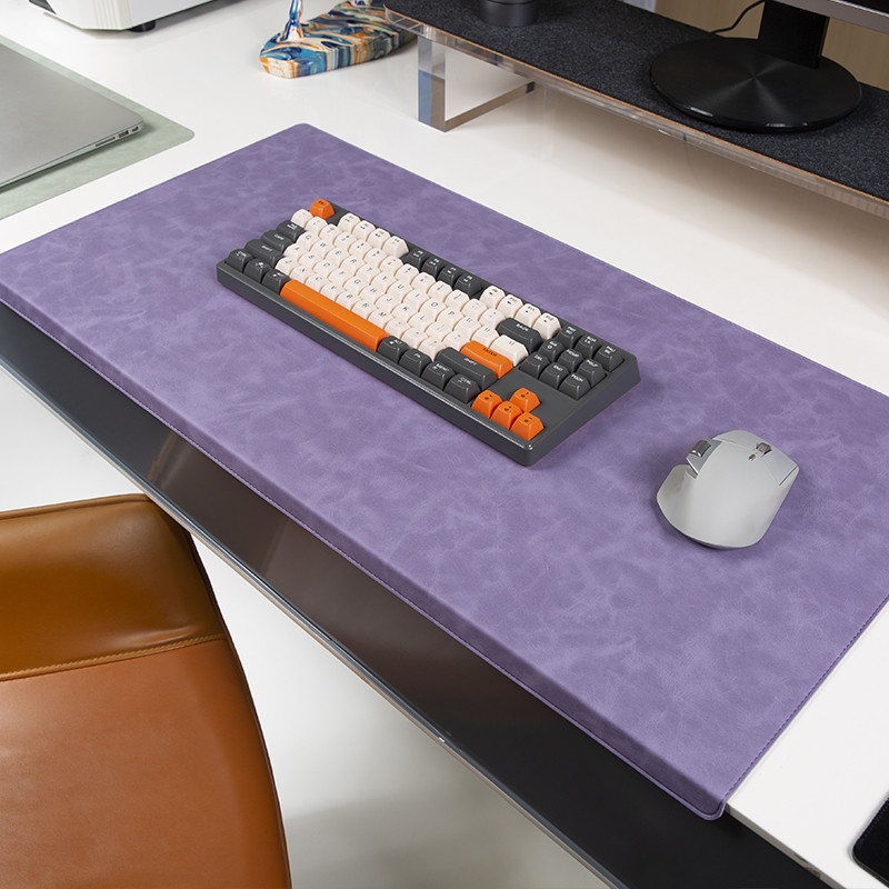 WZZZTY luz de luxo High-End almofada de mesa do computador Oversized couro Mouse pad teclado almofada de pulso cotovelo