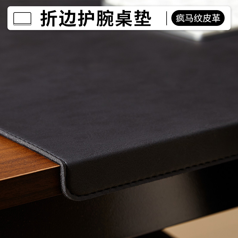 WZZZTY pendurado fivela lateral almofada de mesa do computador Oversized couro Mouse pad mesa escritório dobrável cotove