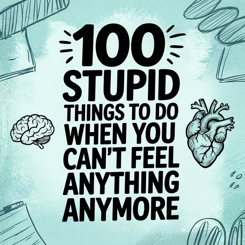 100 Stupid Things To Do When You Can't Feel Anything Anymore