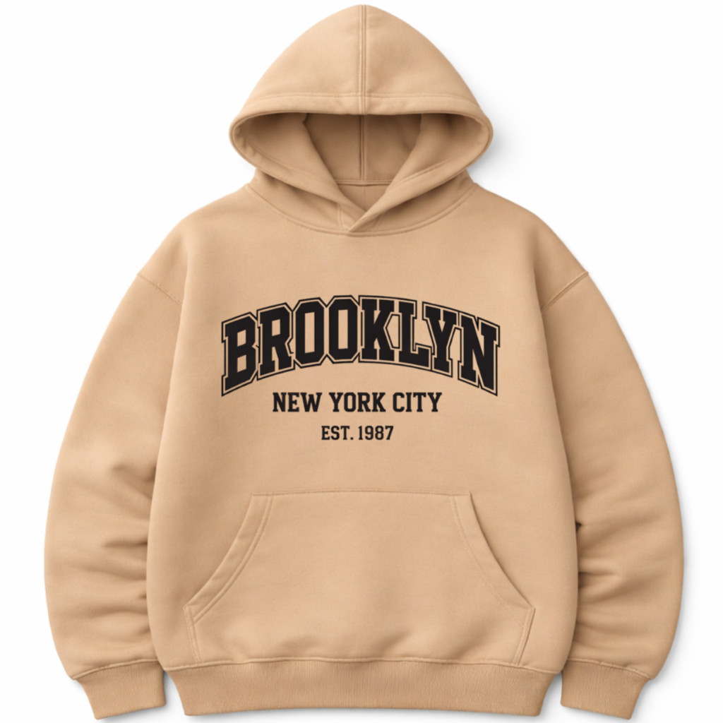 Moletom Infantil Brooklyn New York Estilo Street Confortável Quentinho Tendência 2026