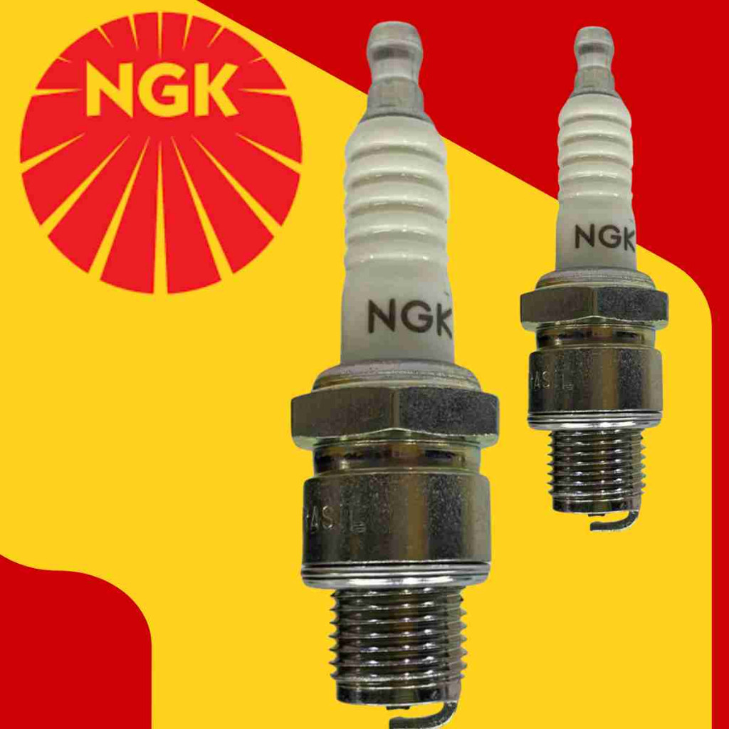 Par Vela Ignição Niquel Ngk 5110 B7hs Motor Popa Estacionario Mercury Yamaha Johnson Mobilet Caloi