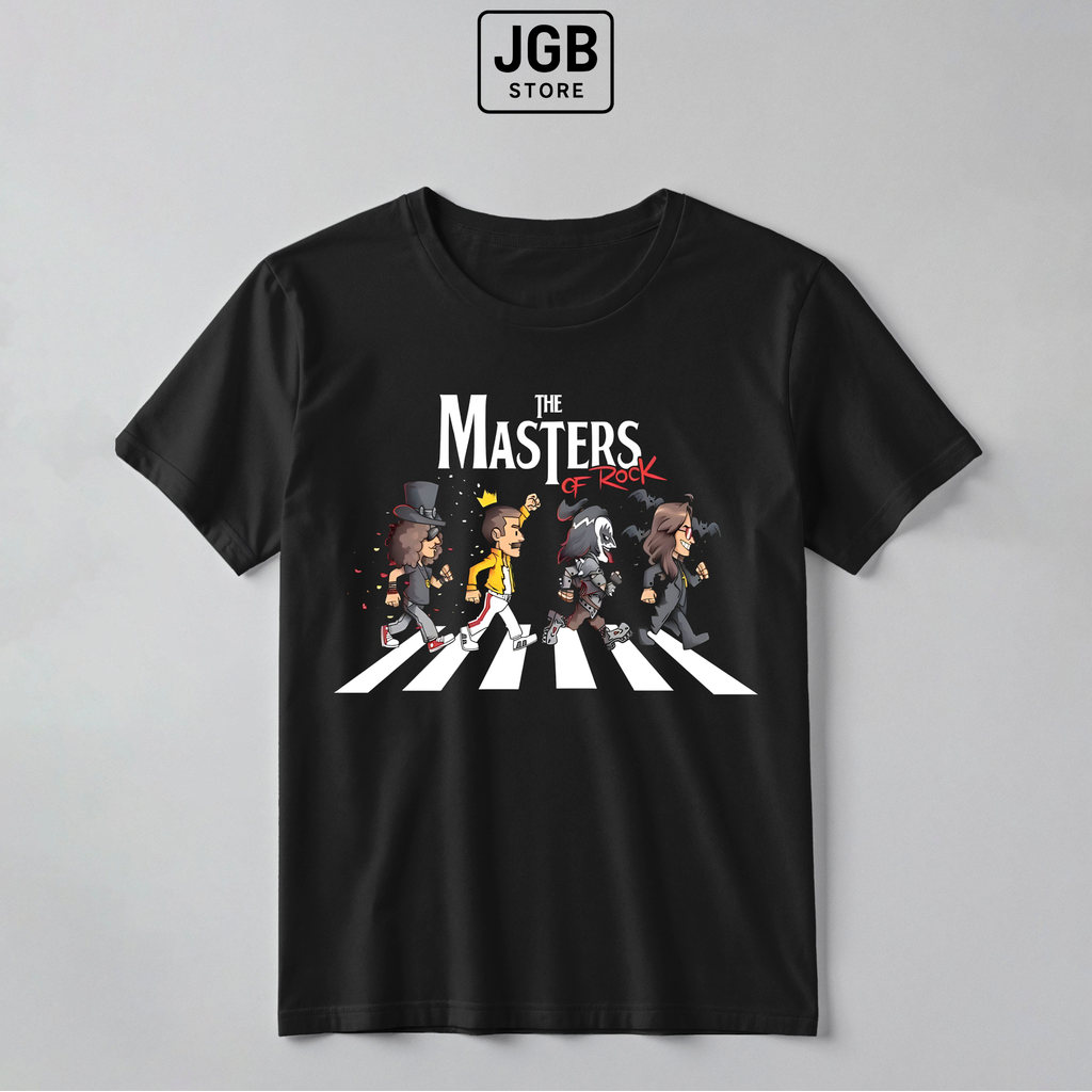 Camiseta Masters Of Rock Ozzy Slash Freddie Mercury 100% Algodão Masculina Unissex Desenho Retrô