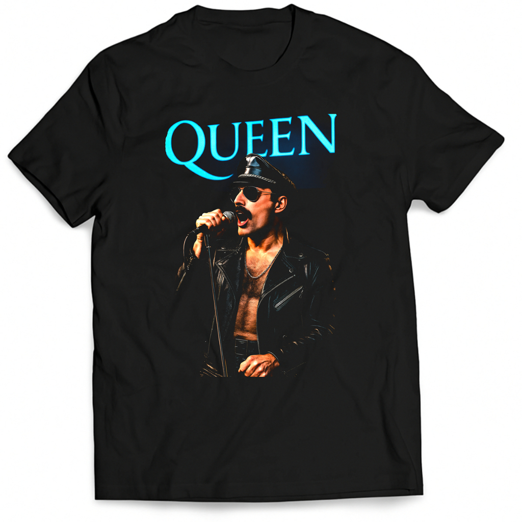 Camiseta Freddie Mercury Queen 100% Algodão Unissex Estampa Autoral Evoka
