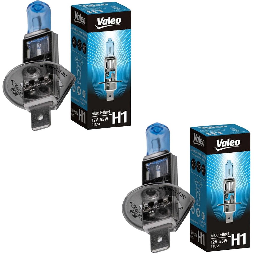 Par Lâmpada H1 Blue Effect 12V 55W Halógenas Valeo