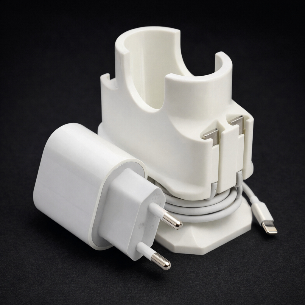 Organizador de Carregador Apple Suporte para Fonte e Cabo USB-C | Porta Carregador