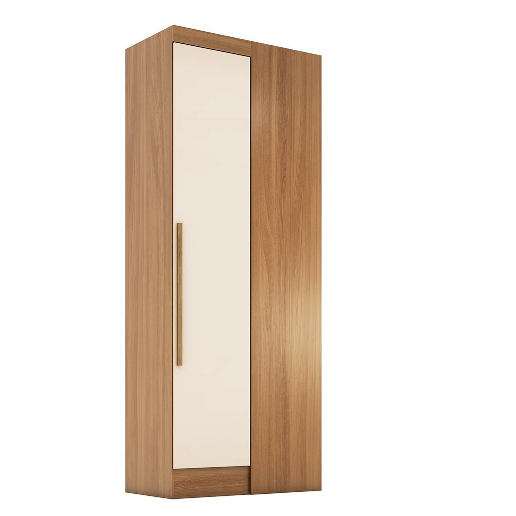 Módulo para Guarda-roupa Smart Canto 1 Porta Espresso Móveis Off-White/Cinamomo