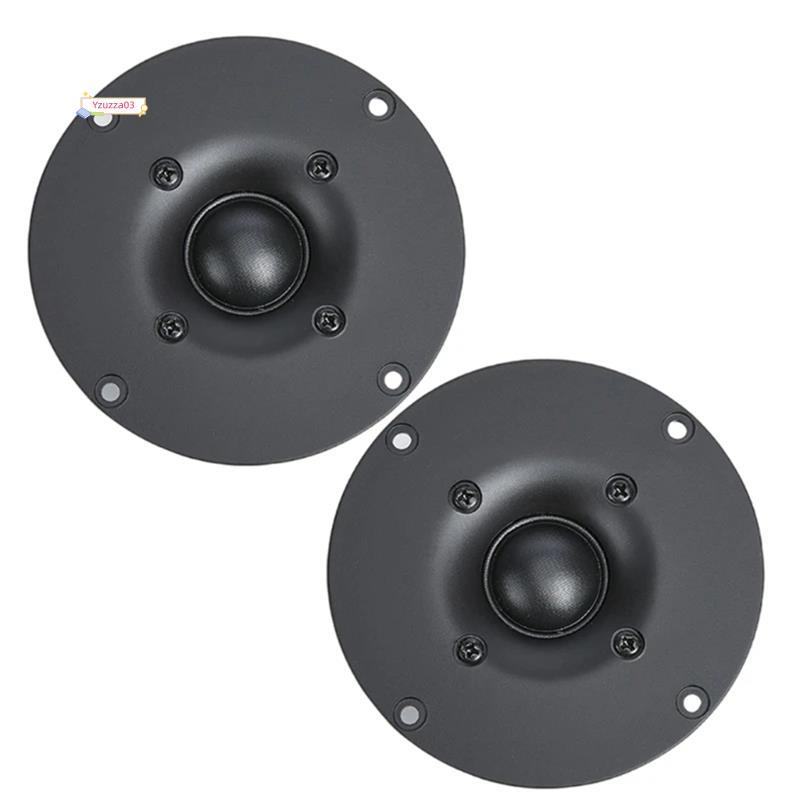 2 Pçs 4 Polegada Tweeter Alto-Falante 8 Ohm 60W Alta Fidelidade Filme De Seda Cúpula Áudio Agudos Para Família Chifre Tr