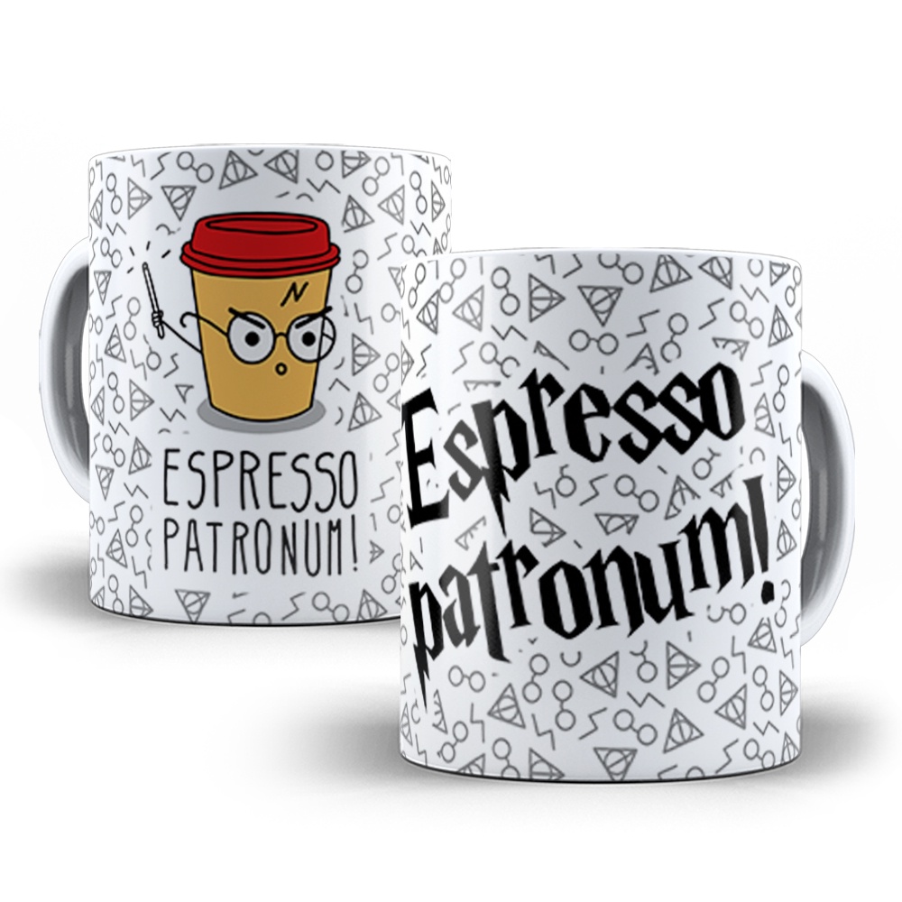 Caneca Harry Potter Espresso Patronum Personalizada Modelo 1