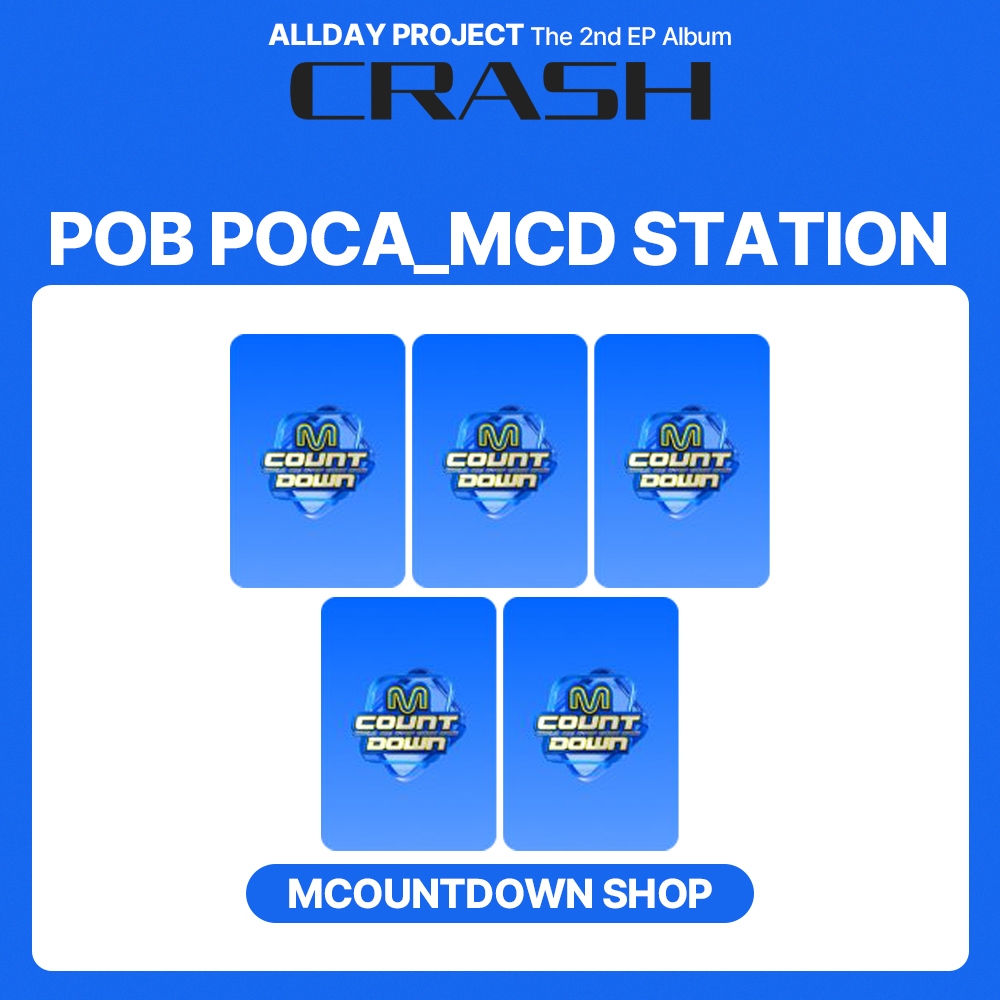 [SET] ALLDAY PROJECT O 2o Álbum EP [ CRASH ] MNET COUNTDOWN (MCD STATION) POB PHOTOCARD