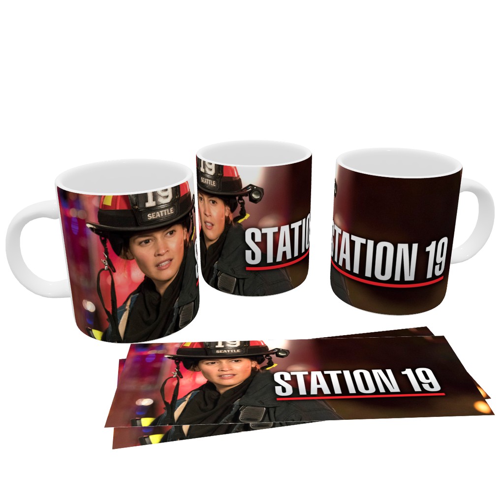 Caneca de Cerâmica Série Station 19