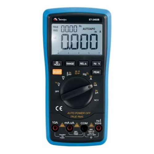 Multímetro Digital Portátil 600 Volts Cat Iv Et-2402b