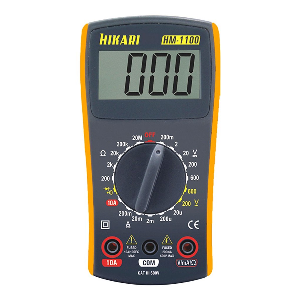 Multímetro Digital Portátil 600V HM-1100 CAT II Hikari