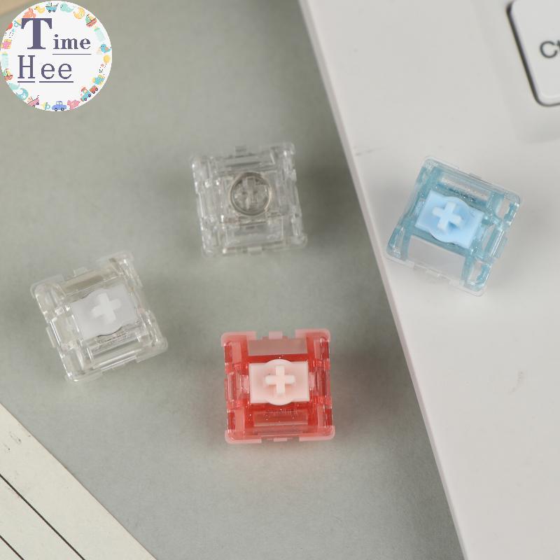 TimeHee Linear Switches 5PCS UR Ice Ultra Smooth Key Press Teclado Mecânico Mod Build Gaming Spaceship BR
