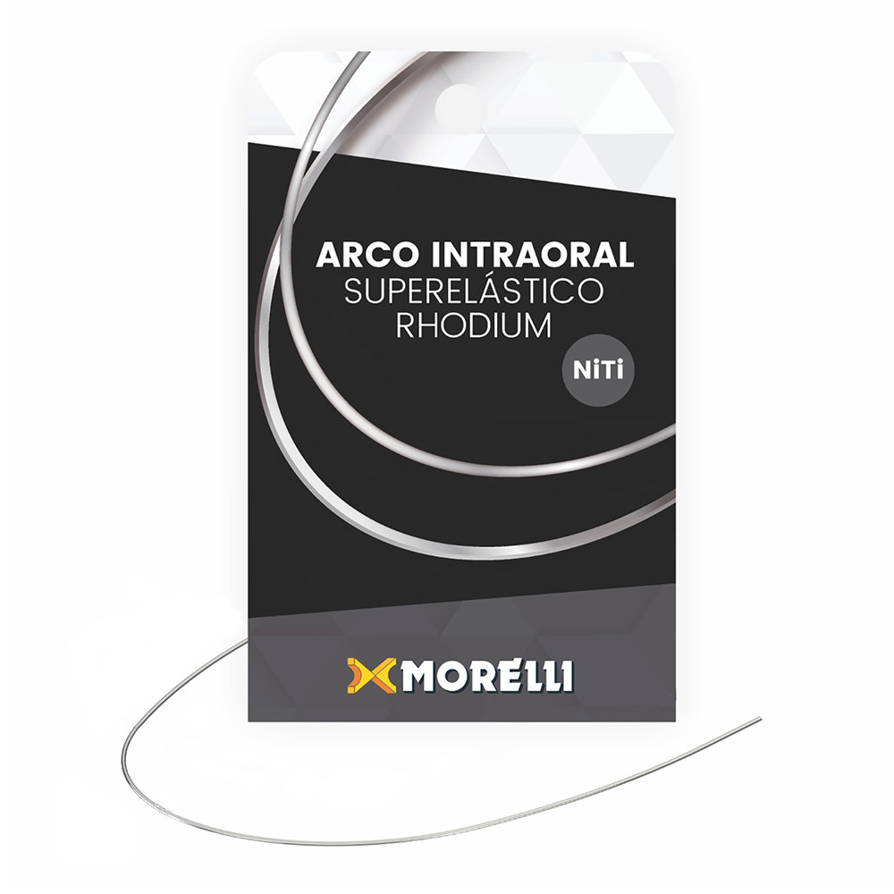 Arco Intraoral Rhodium Superelástico Médio NiTi Red Morelli