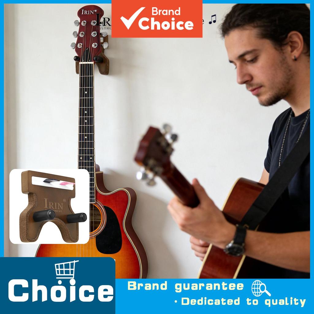 IRIN Guitar Pick Box Suporte 2 Em 1 Carvalho Todo Madeira Durável Bounce Acessório Para Guitarra Ukulele Instrumento Pre