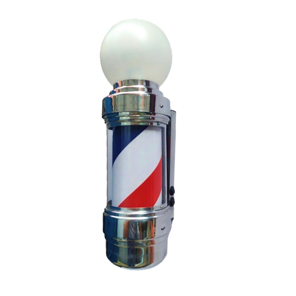 BARBER POLE GIRATÓRIO 50CM VOLTAGEM 110V OU 220V  + MINI BARBER POLE 30CM