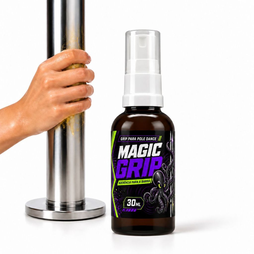Poulpo Sports Magic Grip Poledance 30ml Cola Líquida Para Pole Dance Esportiva