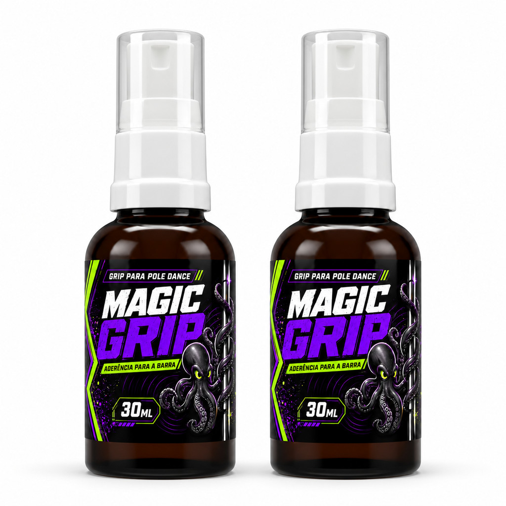 Kit 2 Magic Grip Poledance 30ml Poulpo Sports Cola Líquida Para Pole Dance