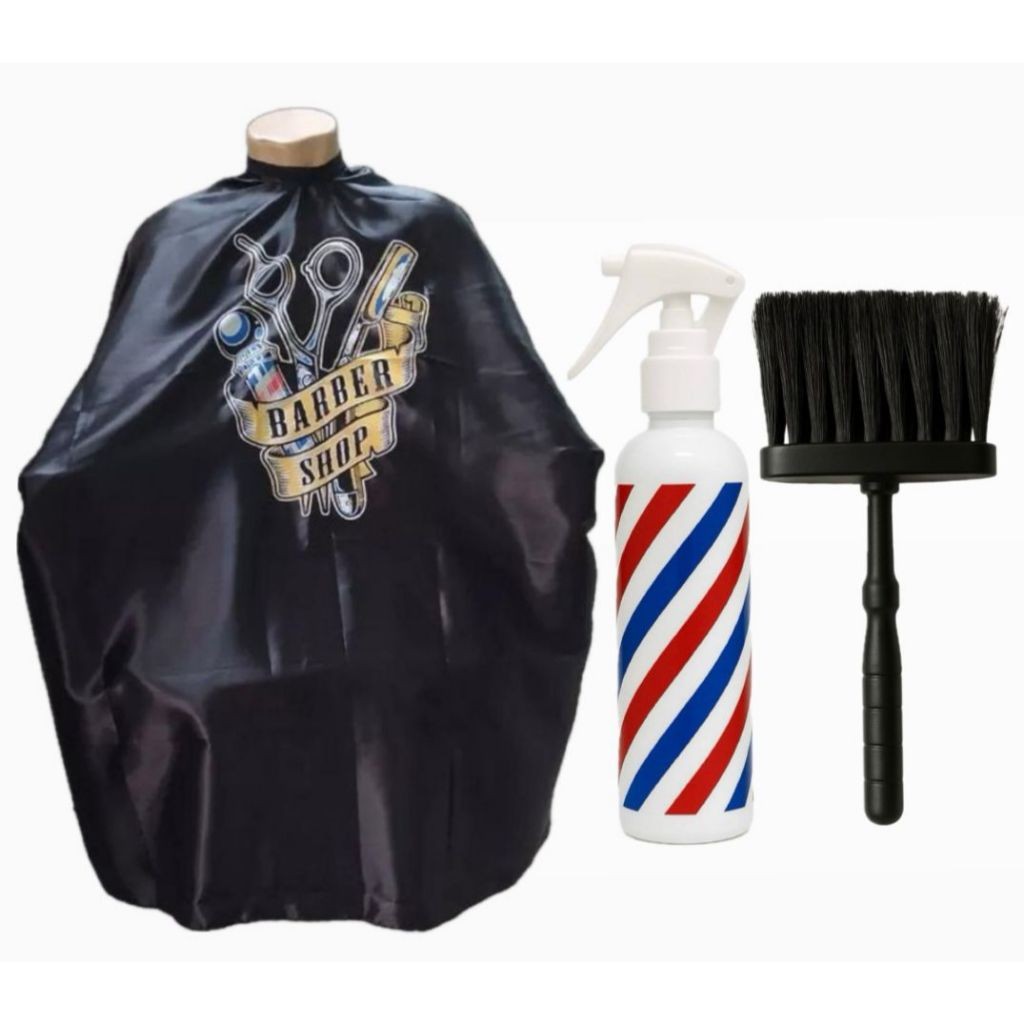 Kit Capa Para Corte Com Borrifador Pole e Espanador