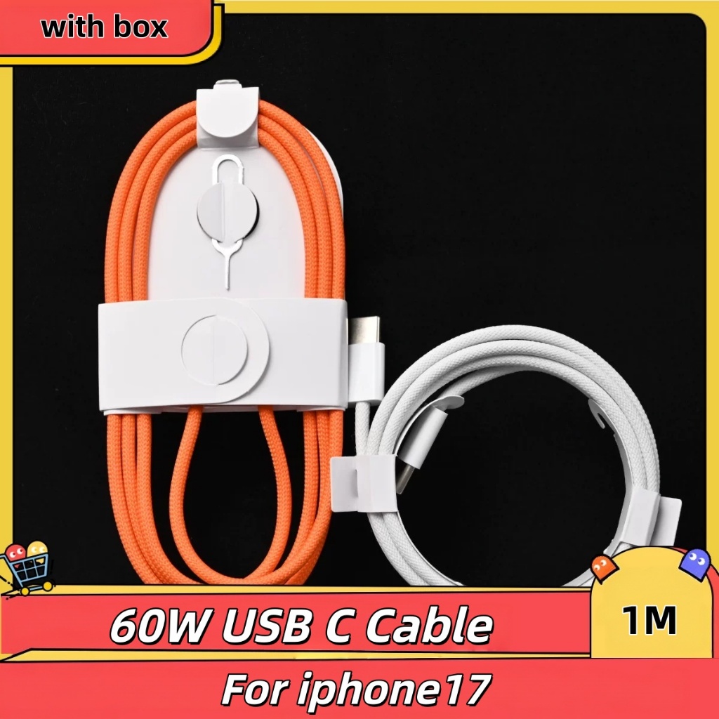 Para iphone 60W PD Cabo De Carregamento Rápido 18 17 16 Promax Ar High-end Precisão Tecido Duplo C Dados Com Caixa