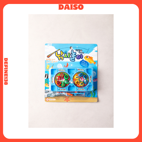 Brinquedo De Jogo De Pesca Magnética DAISO | Conjunto De Captura De Peixe Giratório Colorido Para Crianças