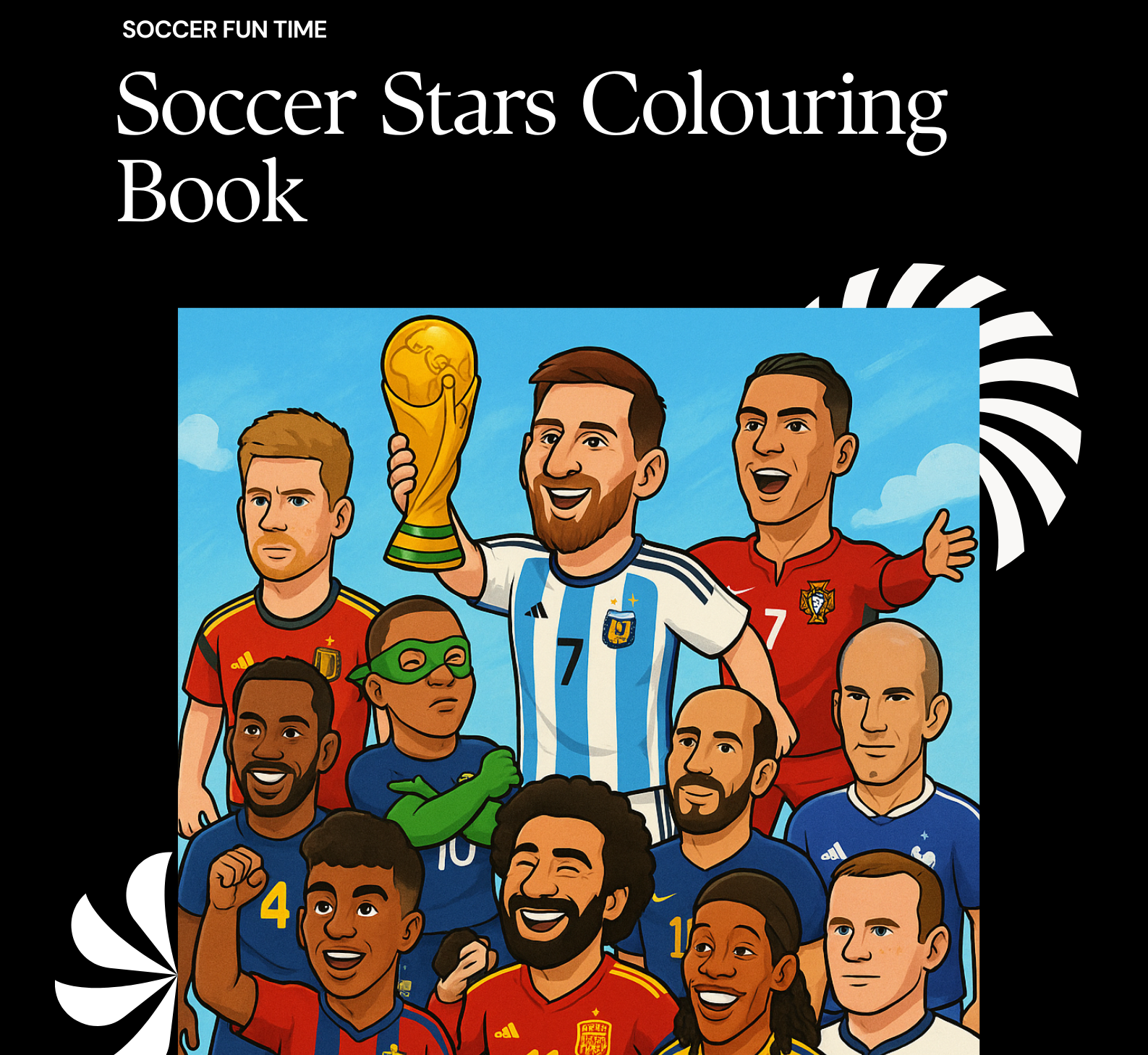 Livro de Colorir - Estrelas do Futebol Mundial
