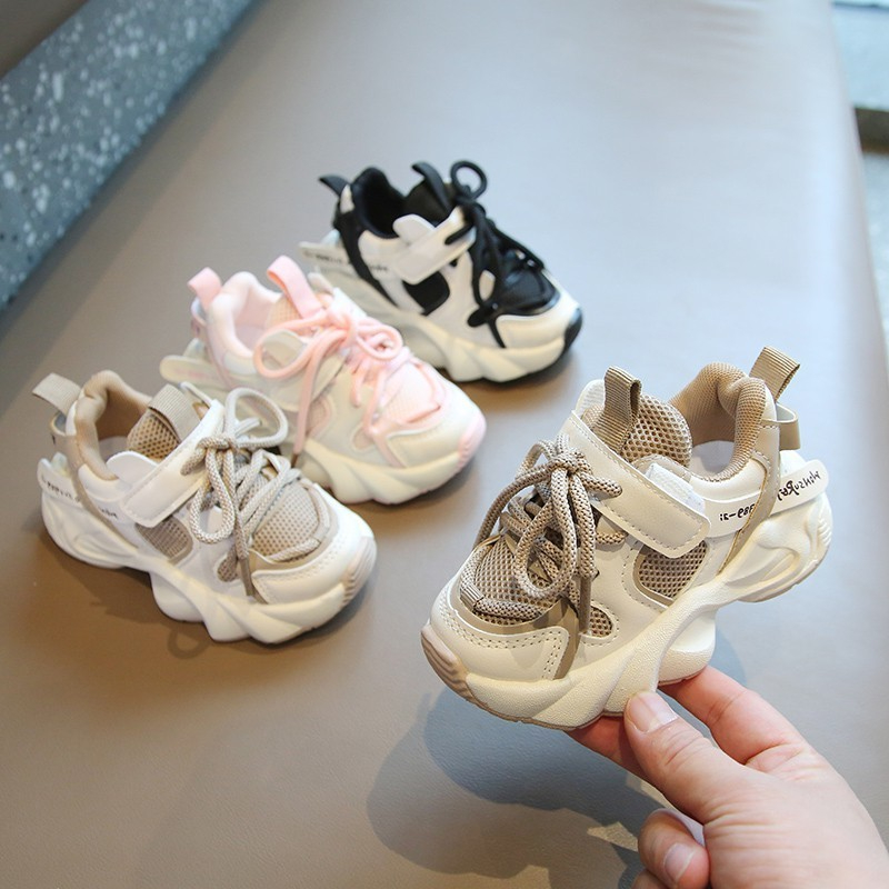 Tênis Infantil Crianças Novo Estilo de Malha Confortável Tênis de Soft-Soled Sneakers