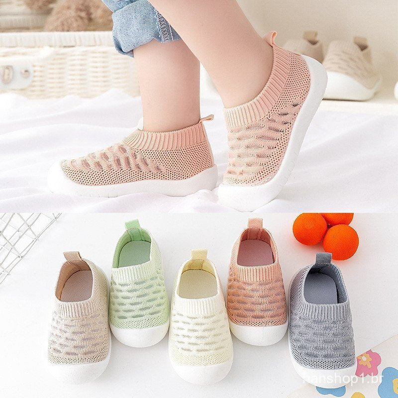 Tênis De Corrida Para Crianças Meninos Sapatos De Malha Respirável Anti-Derrapante Caminhada Tenis Toddler Soft Soled