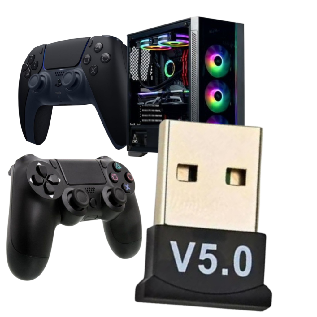 Adaptador Usb P/ Jogar Pc Controle Compatível Ps4 Xbox One S