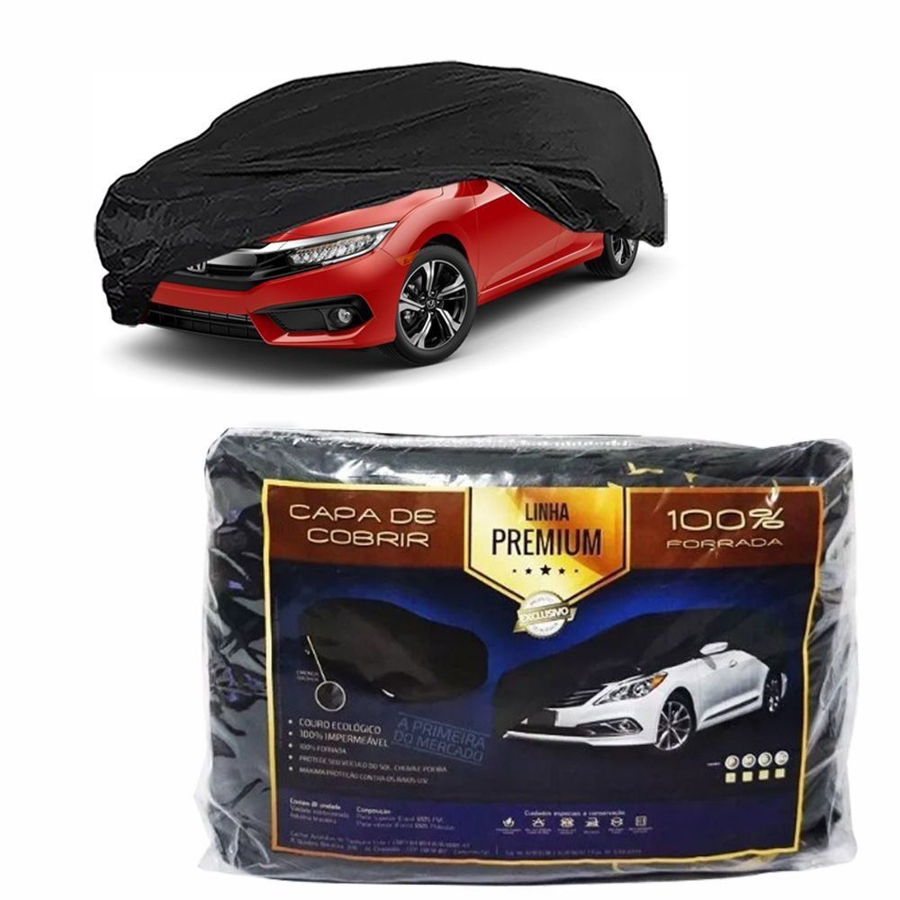 Capa Couro cobrir Honda Civic 2017 em Diante Impermeável Forrada (GG311)